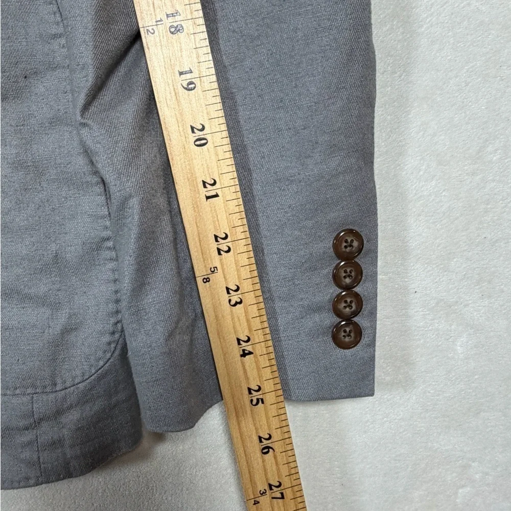 J. Crew Men’s Medium Hemp Blend Soft Gray Patch Pocket Blazer Sport Coat